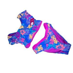 Bowknot Tropical Floral Swim Set